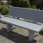 Natuursteen Bank Basic Graniet met rugleuning