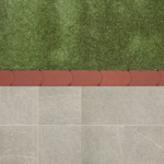 Graskantsteen 22x12x4,5 cm Rood