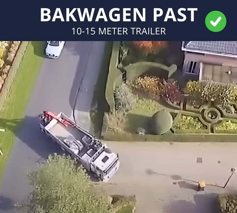 Bakwagen past wel