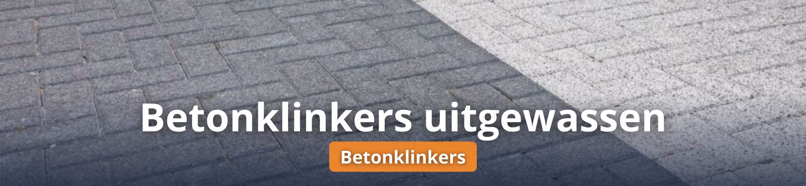 Betonklinkers - Betonklinkers uitgewassen