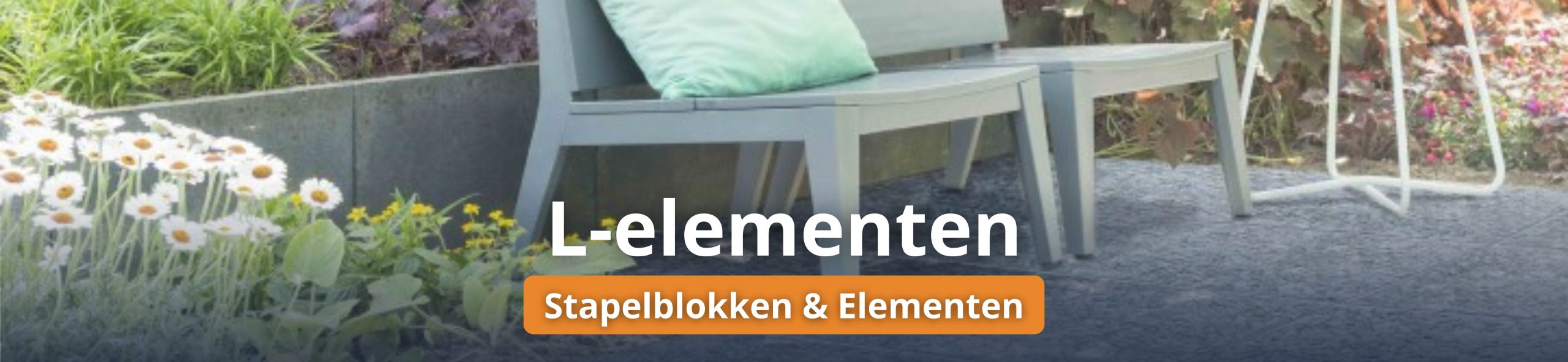 L-elementen - L-element 40x60 Grijs