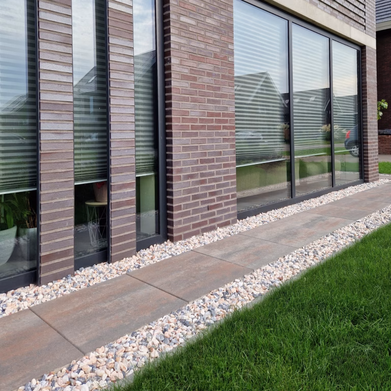 Patio square 60x60x4 cm tricolore sfeer