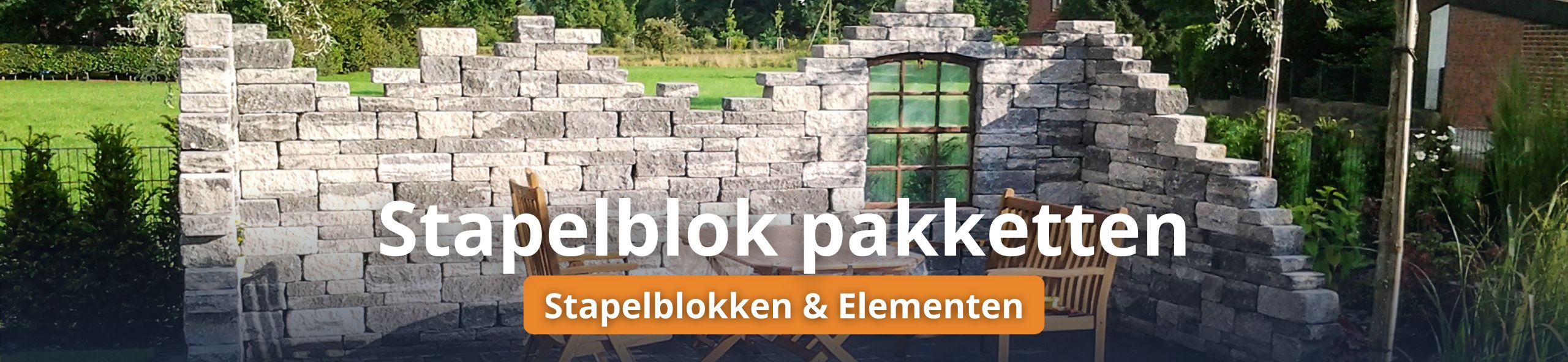 Stapelblok pakketten - Splitton Ruine 500×180 cm Matterhorn