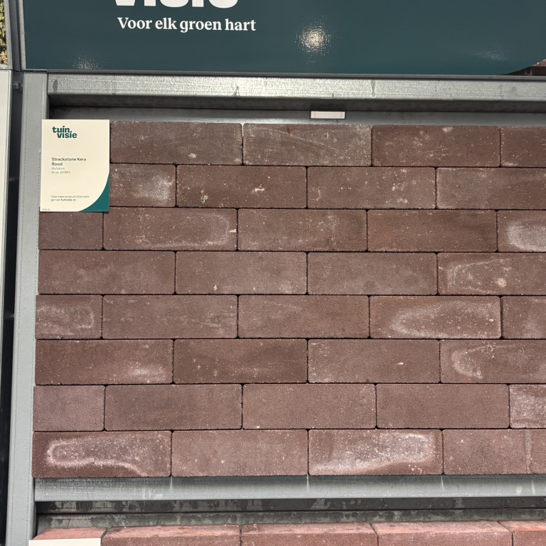 Strackstone Kera GRN+ Dikformaat 21x7x8 vlak elleboogverband rood PL2