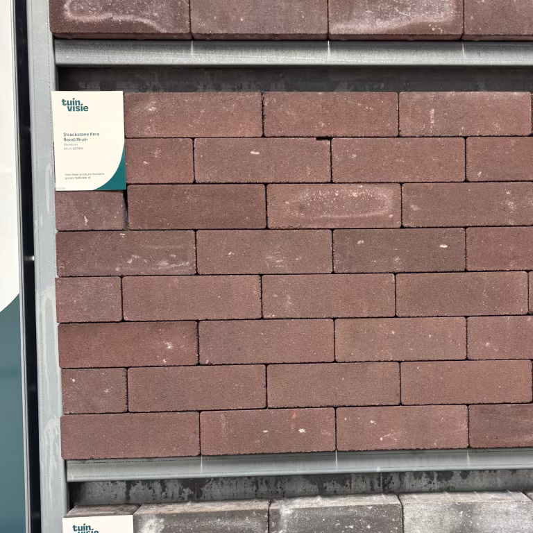 Strackstone Kera GRN+ Dikformaat 21x7x8 vlak elleboogverband rood-bruin PL2