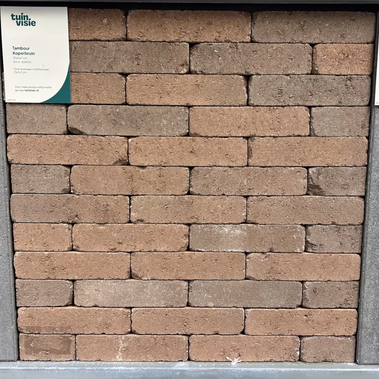 Tambour waalformaat Koperbruin