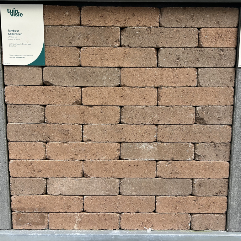 Tambour waalformaat Koperbruin