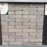 Showroomstaal Tambour Taupe waalformaat met Tuinvisie label in metalen frame