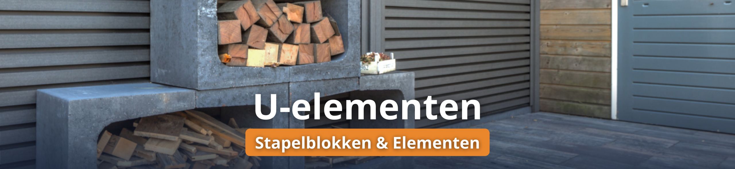 U-elementen - U Element 40x40x50 Antraciet