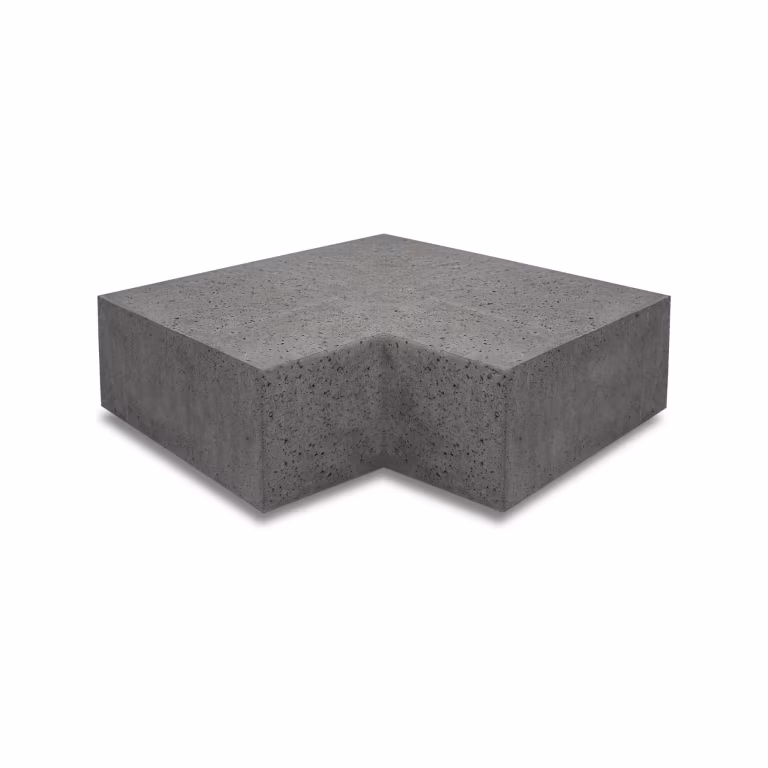 ArtiStone trap hoek blok Antraciet 37x15