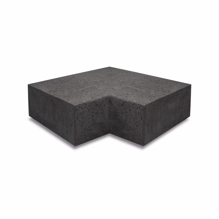 ArtiStone trap hoek blok Carbon 37x15