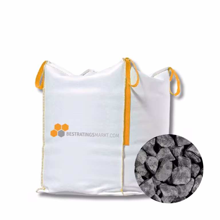 Basalt brokjes Zwart 60-120 mm mini bigbag 500KG