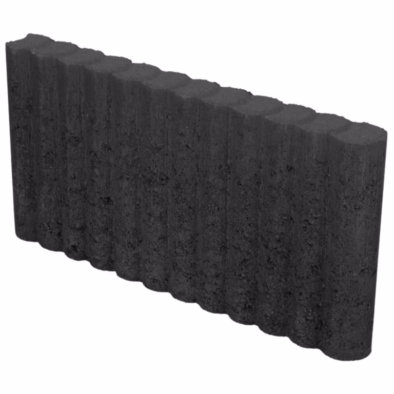 Mini Rondoband palissade 6x25x50 Zwart