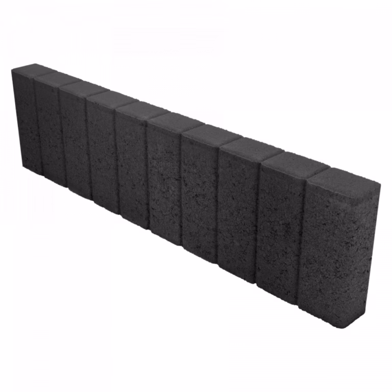 Quadroband palissade 8x25x100 zwart