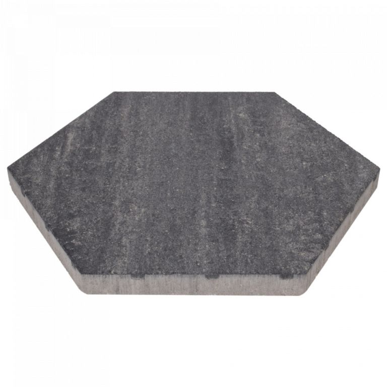 Soft Comfort Zeskant 60x60x4 Grijs_Zwart