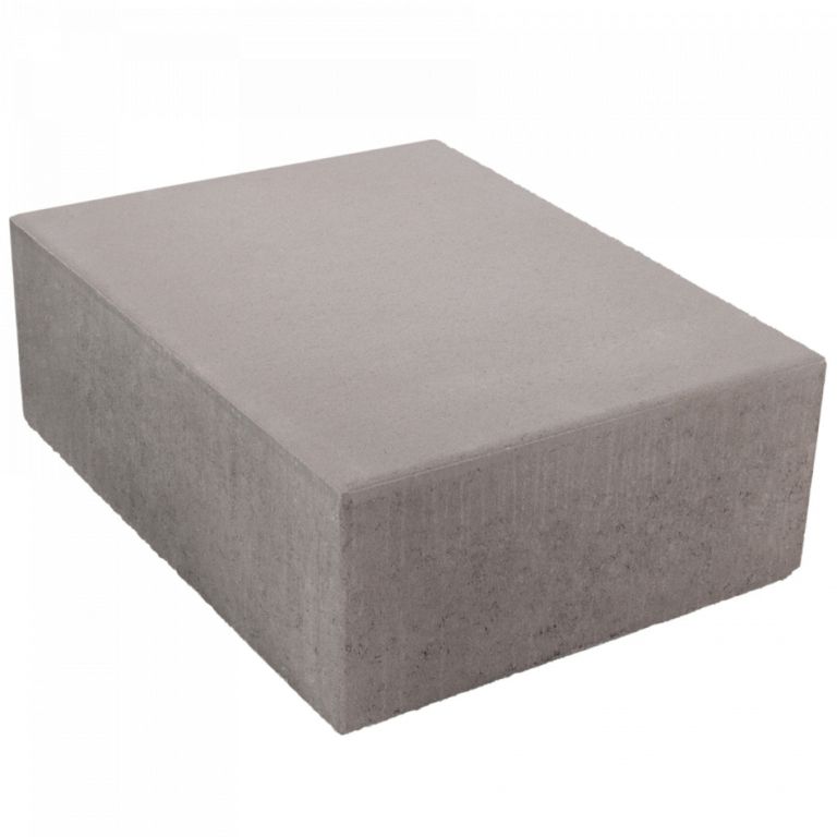 Traptrede massief 50x40x18 Grijs