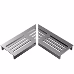 Ultra Drain Silverline L-hoekstuk Straight Rooster