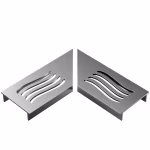Ultra Drain Silverline L-hoekstuk Wave Rooster