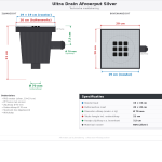 Afvoerput zilver deksel