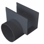 ACO Slimline Zijuitloop 80 mm