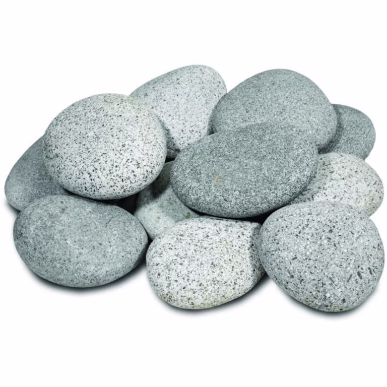 Beach pebbles light grey 30-60 mm