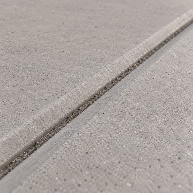 Betontegel 40x40x5 grijs groot facet
