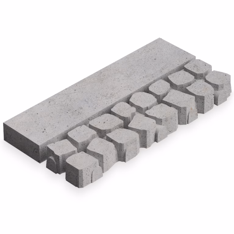 Deer C2 Cobbles Border Length Urban Grey