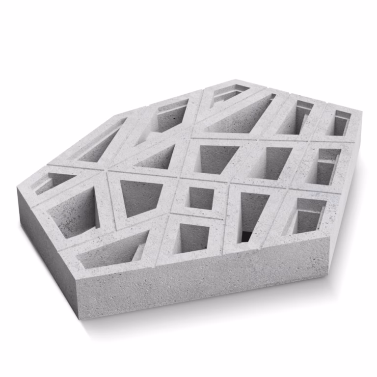 Deer CH-L Crosshatch Large Urban Grey