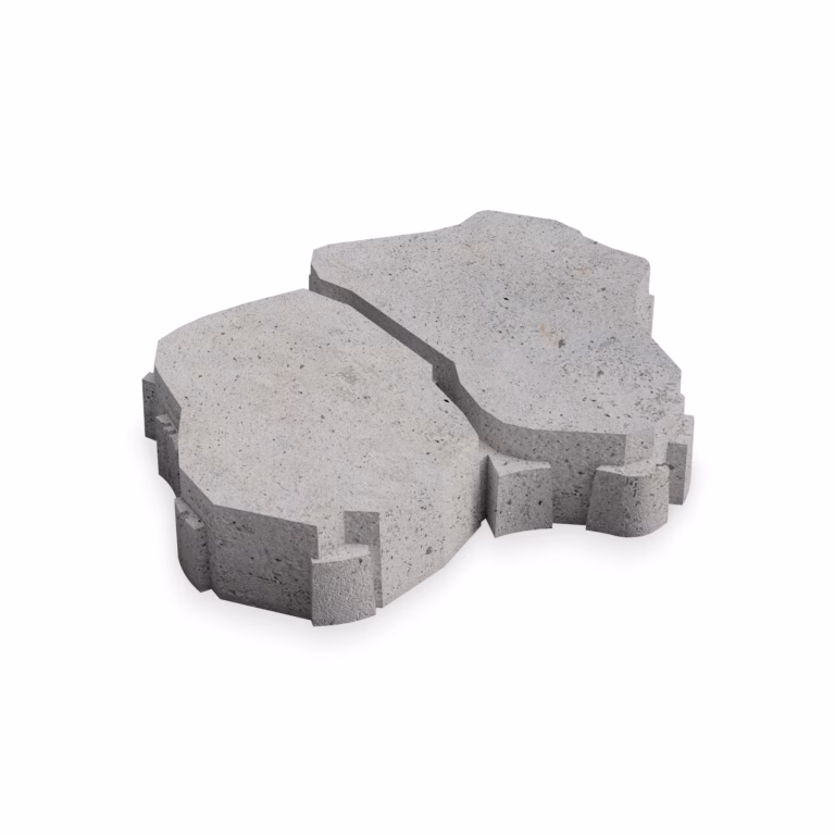 Deer CO-S Full Tile Cobbles Small Urban Grey