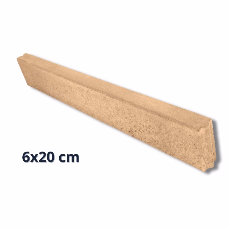 Opsluitband Zand Beige 6x20x100 cm