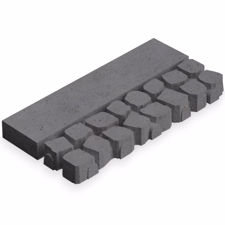 Deer C2 Cobbles Border Length Anthracite