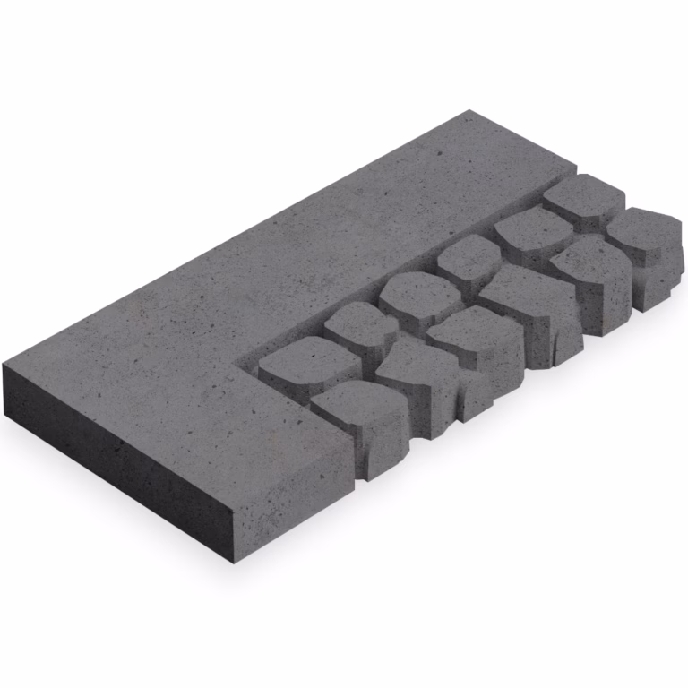 Deer C5 Cobbles Border Corner R Anthracite