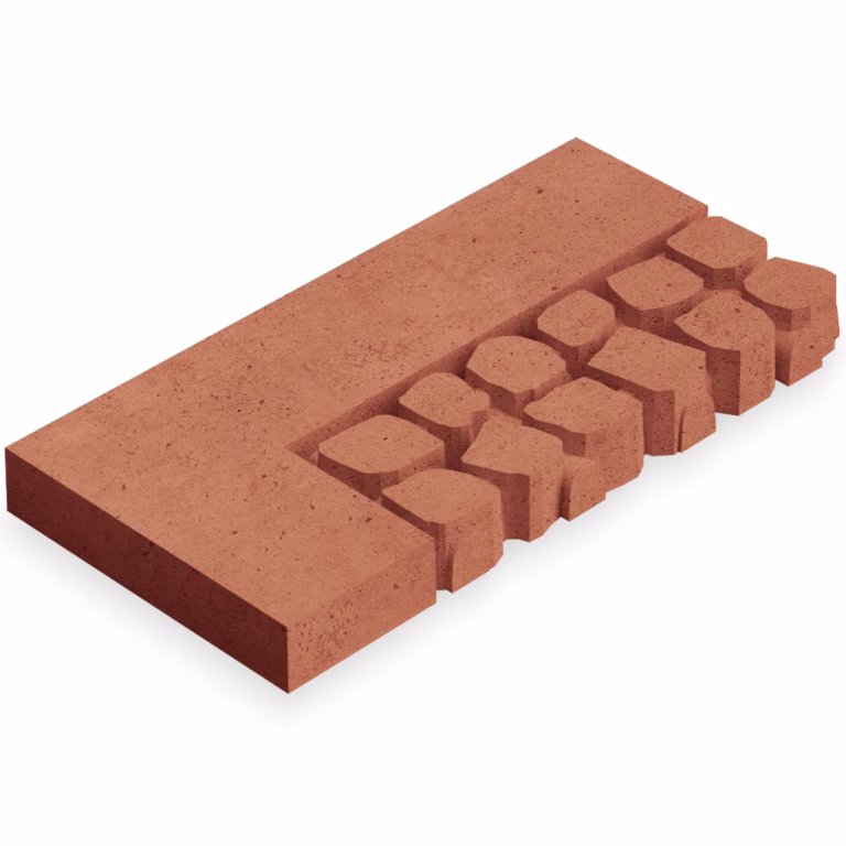 Deer C5 Cobbles Border Corner R Terracotta