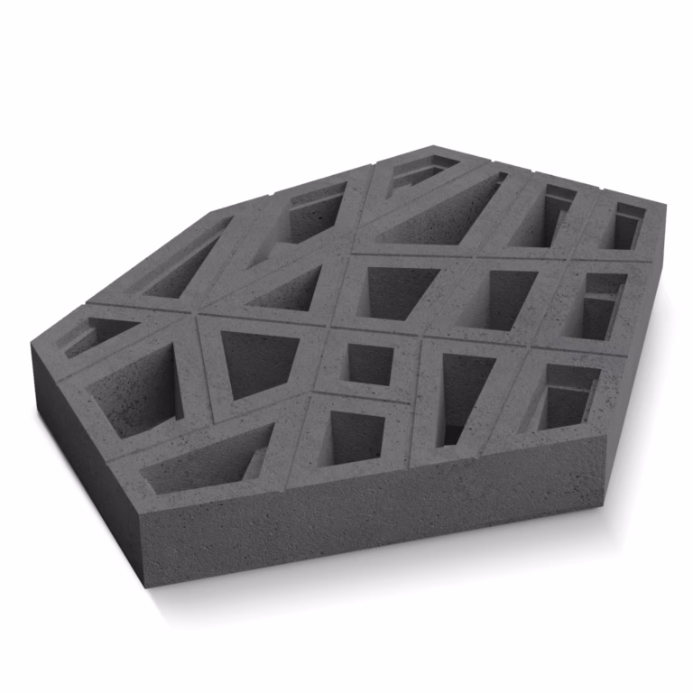 Deer CH-L Crosshatch Large Anthracite