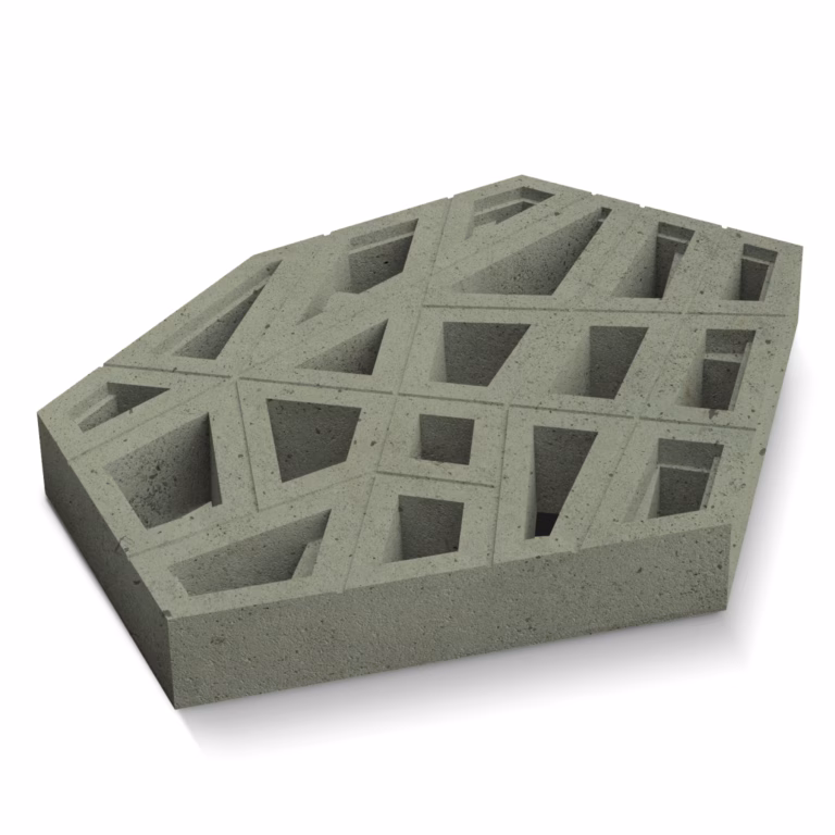 Deer CH-L Crosshatch Large Green