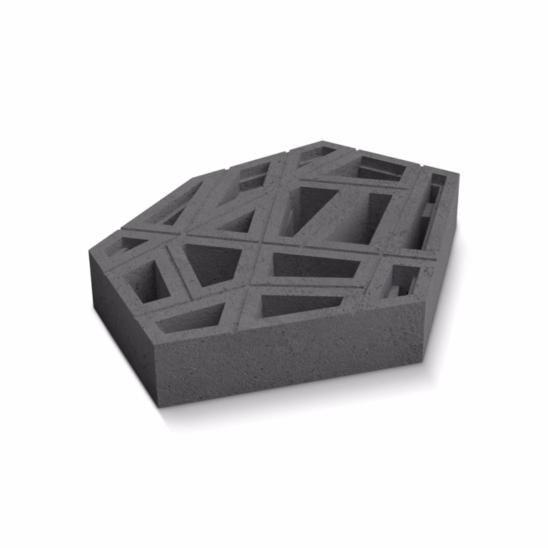 Deer CH-S Crosshatch Small Anthracite