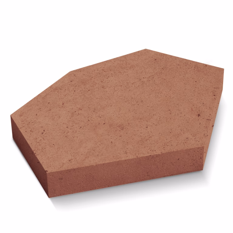 Deer CHFT-L Crosshatch Full Tile Large Terracotta