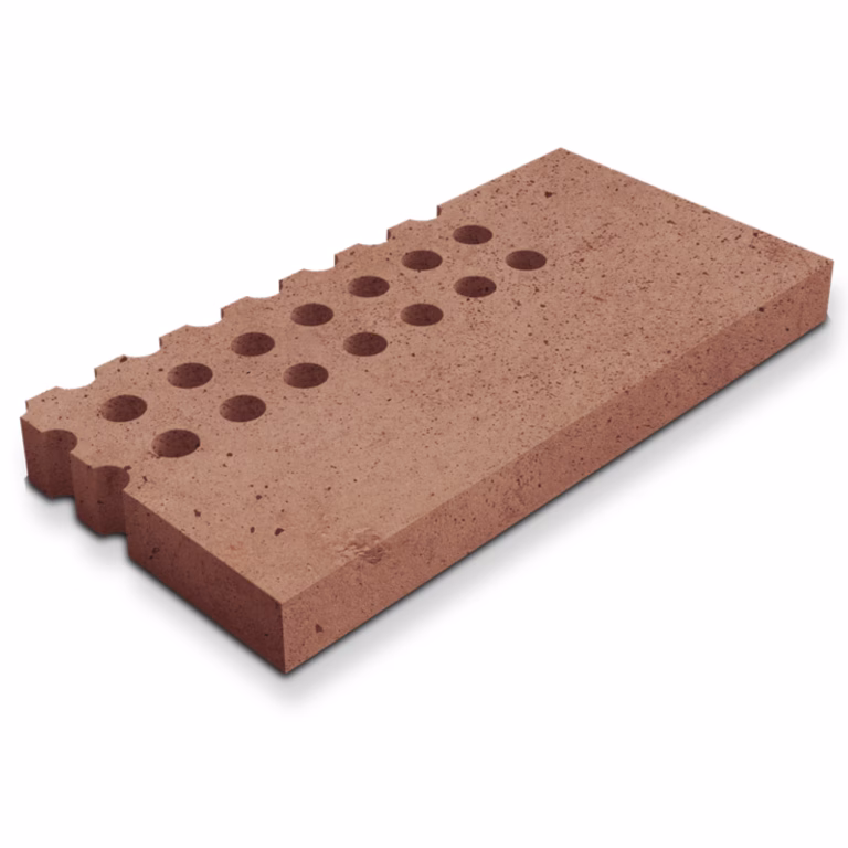 Deer H6 Halftone Border Corner R Terracotta