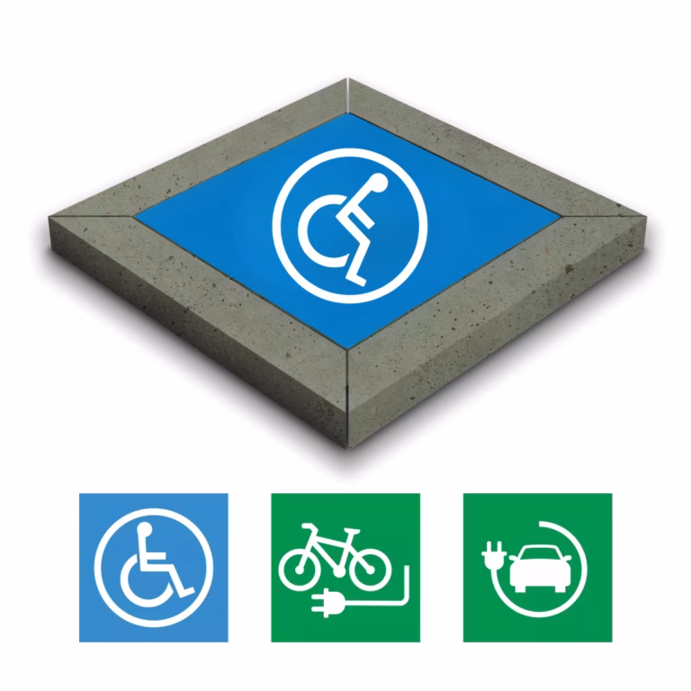 Deer Sign Frame - Disabled parking Green (2)