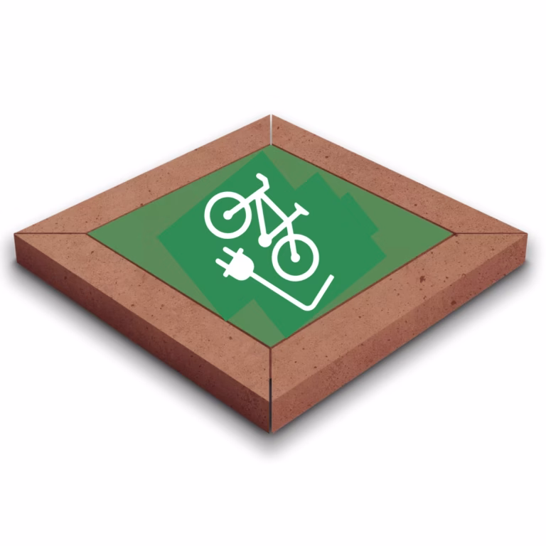 Deer Sign Frame - Electric Bike Terracotta