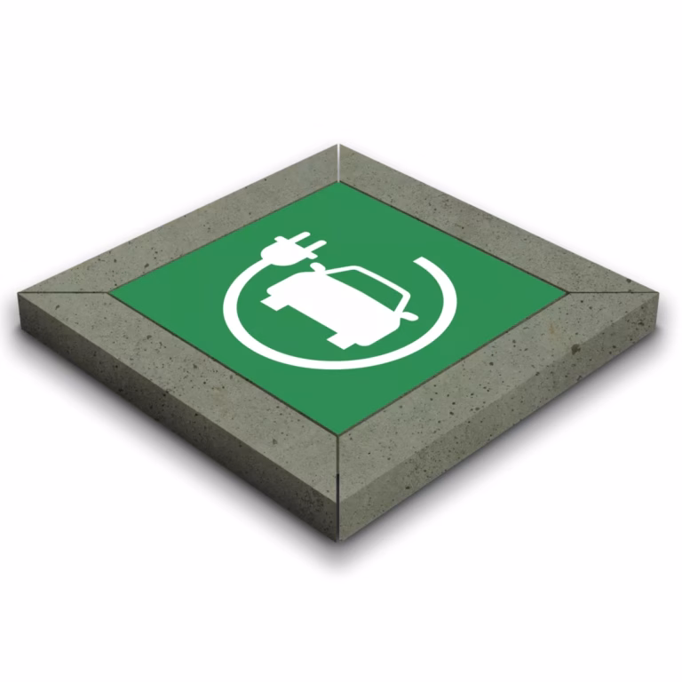 Deer Sign Frame - Electric Car Green