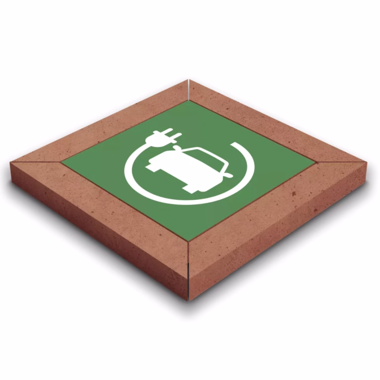 Deer Sign Frame - Electric Car Terracotta