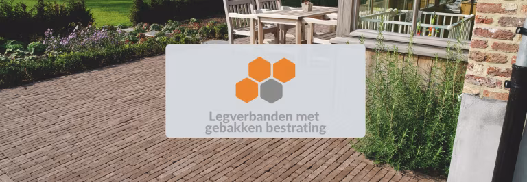 Gebakken bestrating legverbanden
