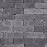 Stonique trommel dikformaat 6 cm Antraciet
