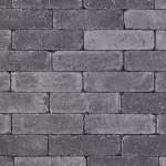 Stonique trommel dikformaat 8 cm Antraciet