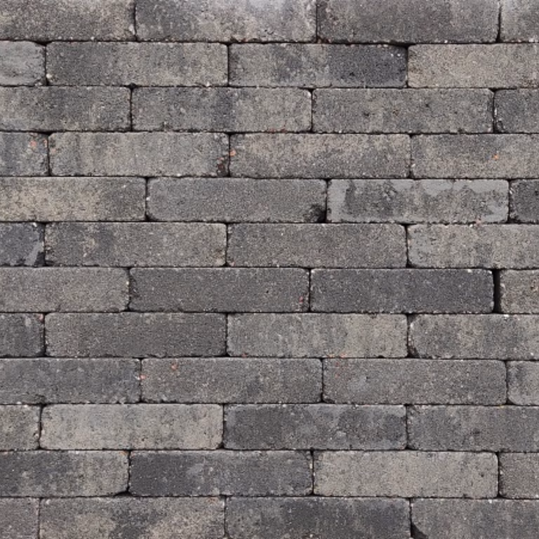 Stonique trommel waalformaat 7 cm Grijs_Zwart