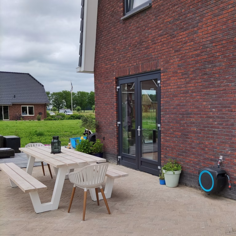 Stonique trommel waalformaat 7 cm Oud Kampen terras