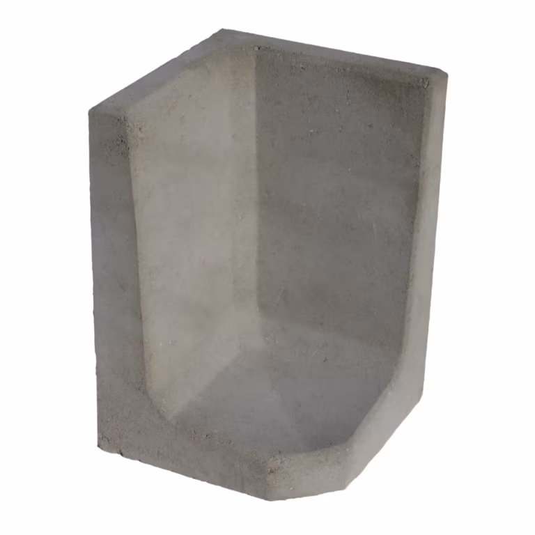 (H) Hoek L-Element 60x40x40x8 cm Grijs