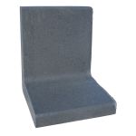 L-Element 50x40x40 cm Antraciet tuinvisie keerwand