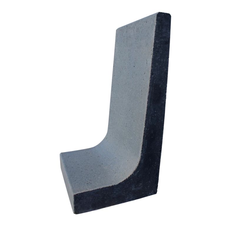 L-Element 80x40x40 cm Antraciet keerwand